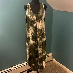Nik and Nash Green Tie Dye Jumpsuit Size Medium